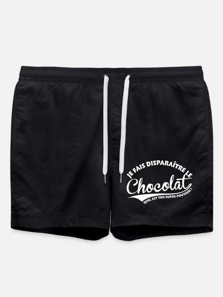 Disparaître le chocolat - Short de bain - noir
