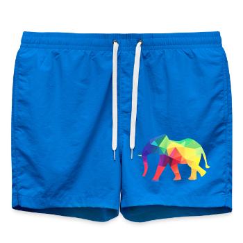Colourful elephant - Swim Trunks - cobalt blue - Front