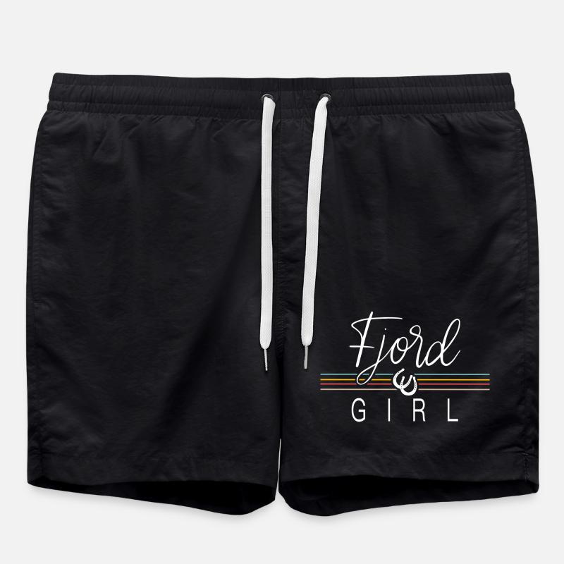 Fjord horse - Swim Trunks - black
