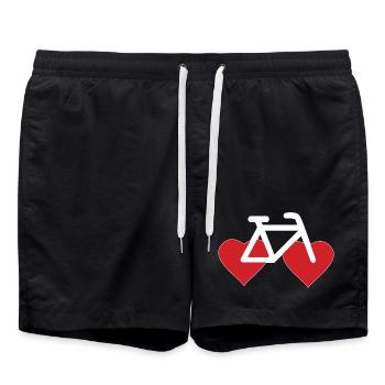Vélo Vélo Coeur - Short de bain - noir - Devant - AI Model Male 185 light (185cm)
