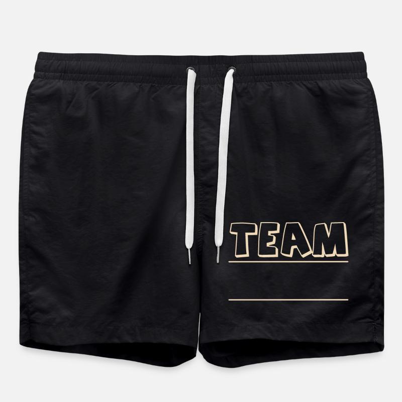 Team - Badeshorts - Schwarz