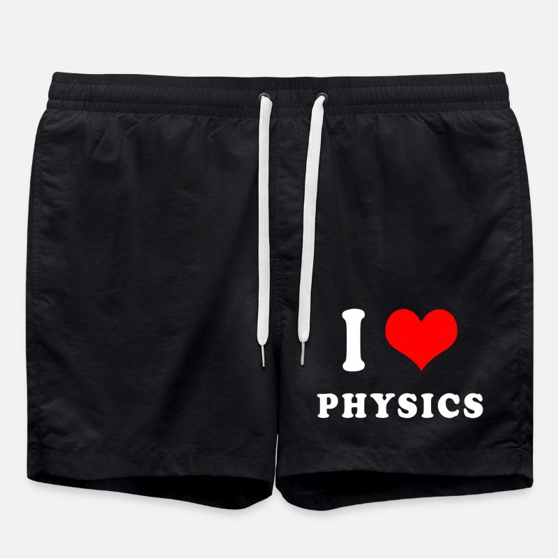 Ich liebe Physik - Badeshorts - Schwarz