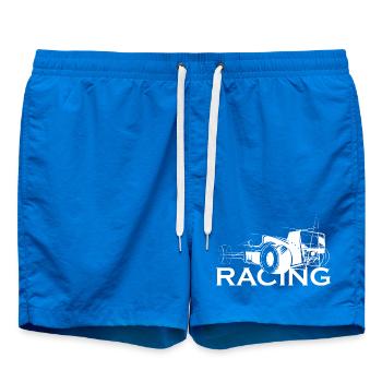 Illustration de voiture de course icône logo icône graphique - Short de bain - cobalt blue - Devant