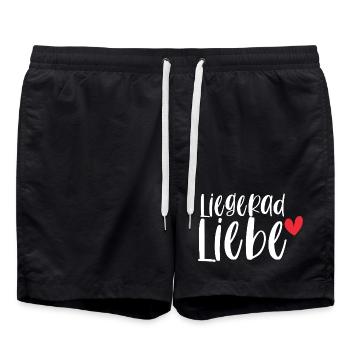 Fahrrad Liegerad Liebe Radsport Sport Geschenk - Badeshorts - Schwarz - Vorne - AI Model Male 185 light (185cm)