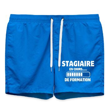 stagiaire, formation, apprenti - Short de bain - cobalt blue - Devant