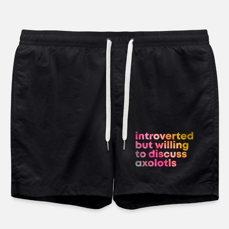 Axolotl - Swim Trunks - black