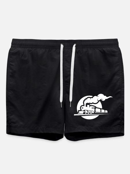 Railway Sketch - Swim Trunks - black