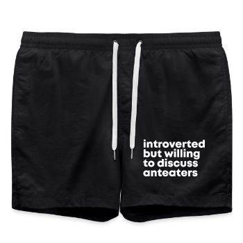 Anteater - Swim Trunks - black - Front - AI Model Male 185 light (185cm)