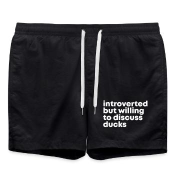Canard - Short de bain - noir - Devant - AI Model Male 185 light (185cm)