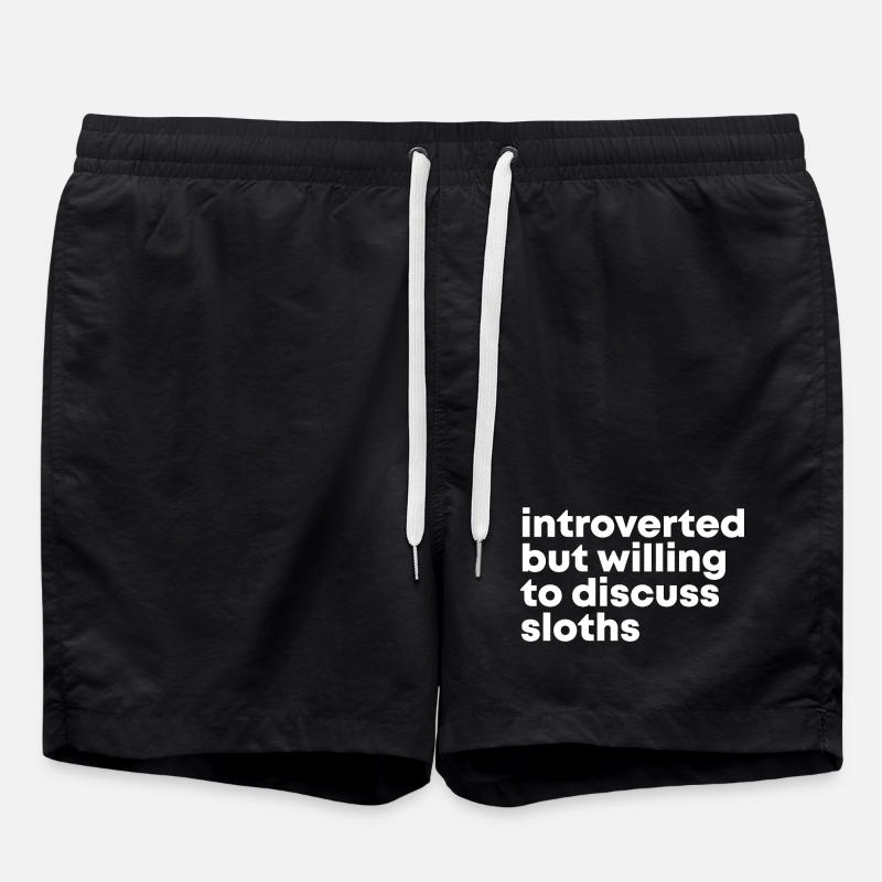 Sloth - Swim Trunks - black