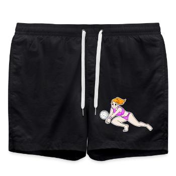 Volley-ball Sports Filles - Short de bain - noir - Devant - AI Model Male 185 light (185cm)