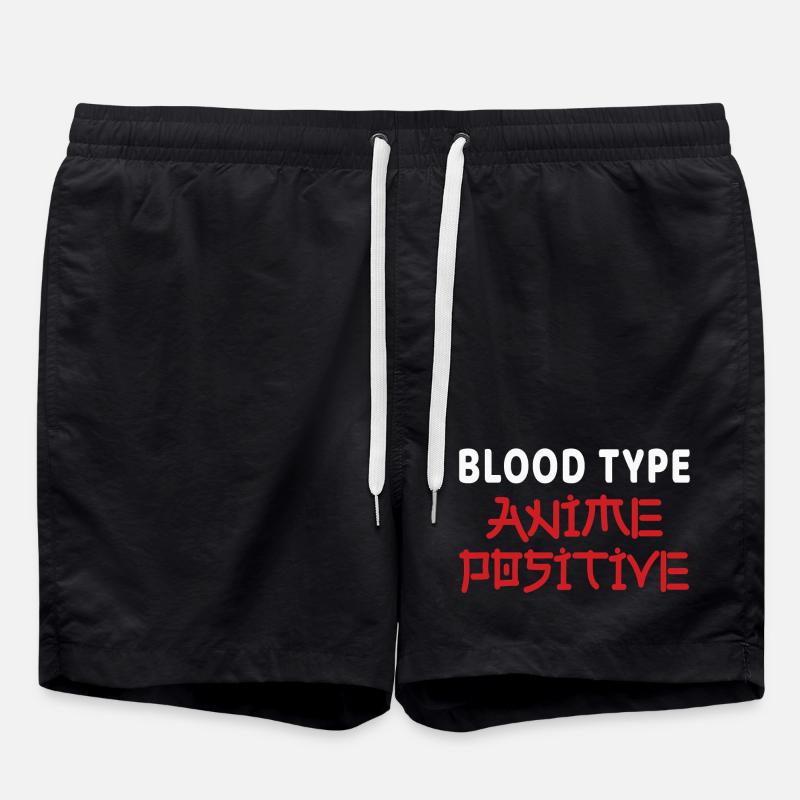 Anime - Swim Trunks - black