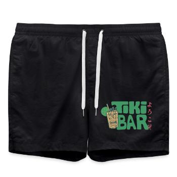 Welcome to the Tokyo Tiki Bar in Japanese - Badeshorts - Schwarz - Vorne - AI Model Male 185 light (185cm)