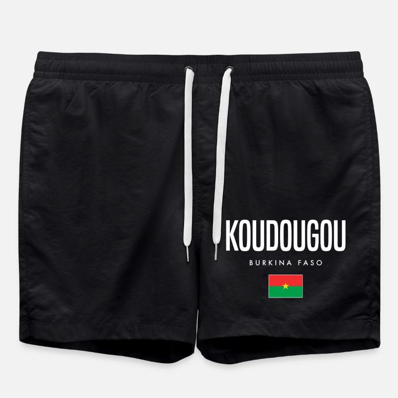 Koudougou Burkina Faso - Badeshorts - Schwarz