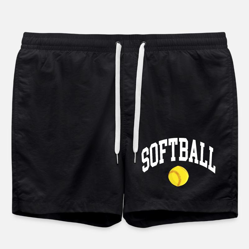 Softball - Badeshorts - Schwarz
