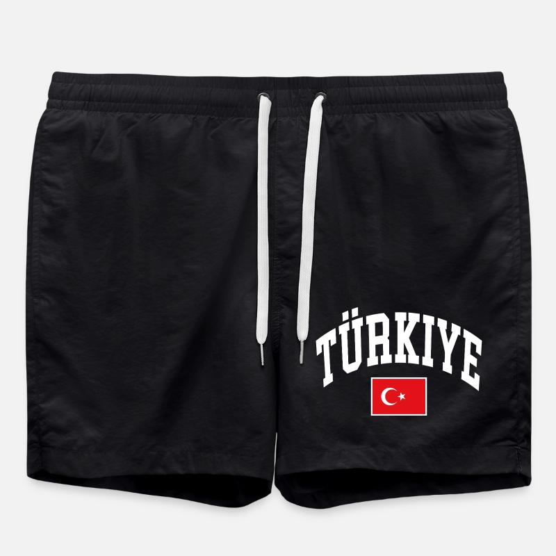 Drapeau de la Turquie - Short de bain - noir