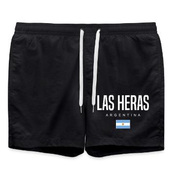 Las Heras Argentine Argentins - Short de bain - noir - Devant - AI Model Male 185 light (185cm)