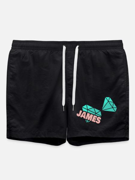 James - Badeshorts - Schwarz