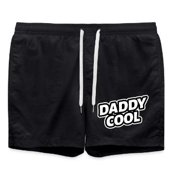 Papa Cool Papa Papa Fête des Pères - Short de bain - noir - Devant - AI Model Male 185 light (185cm)