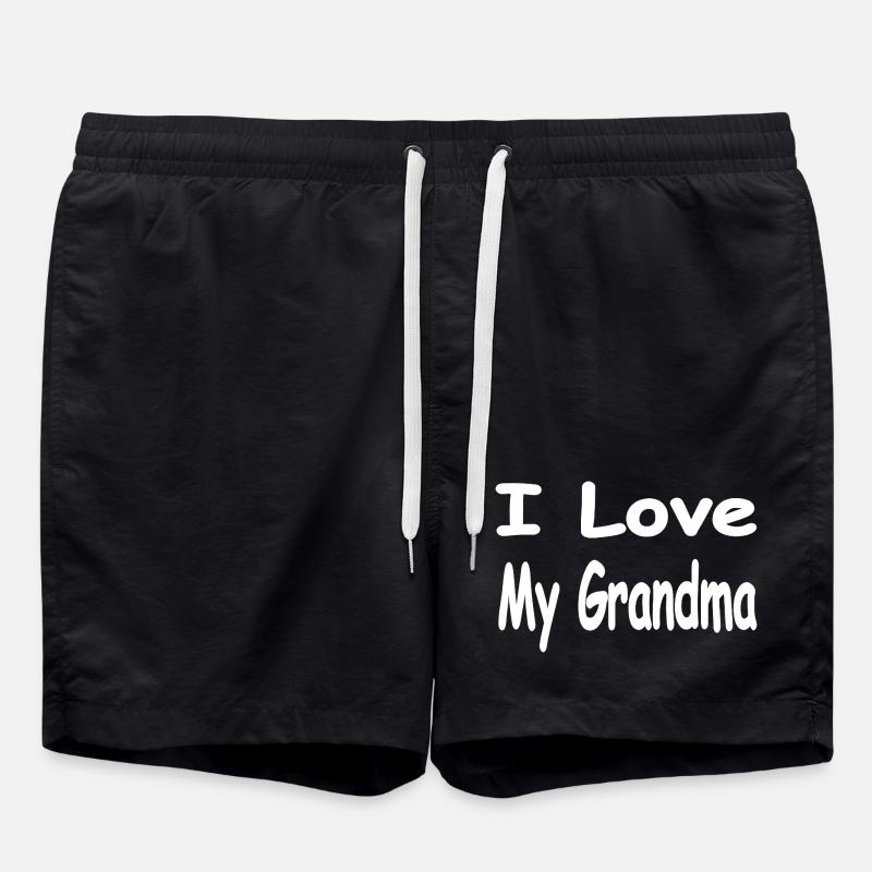 Oma - Badeshorts - Schwarz