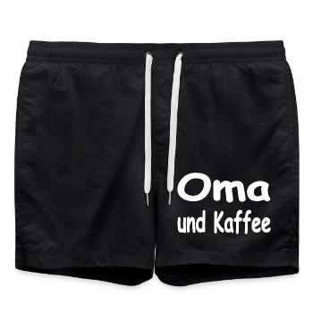 granny - Swim Trunks - black - Front - AI Model Male 185 light (185cm)