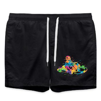 Karting Karting Sport Automobile Coloré Go-Kart - Short de bain - noir - Devant - AI Model Male 185 light (185cm)