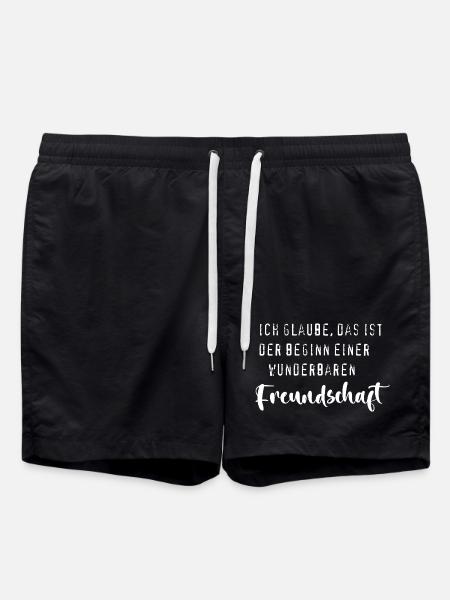 Wunderbare Freundschaft - Badeshorts - Schwarz