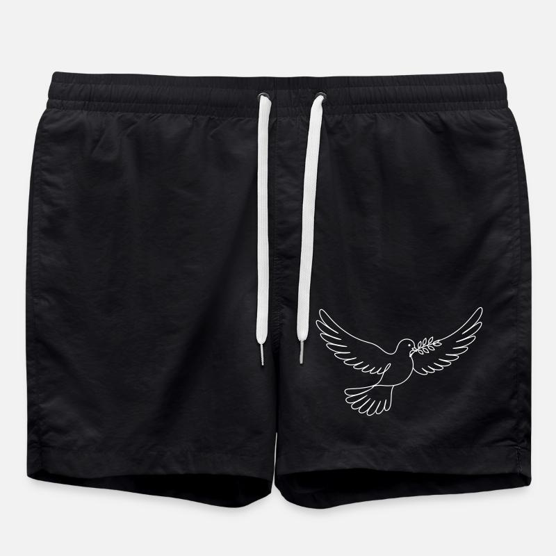 Dove Peace - Swim Trunks - black
