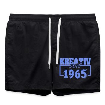 1965 - Short de bain - noir - Devant - AI Model Male 185 light (185cm)