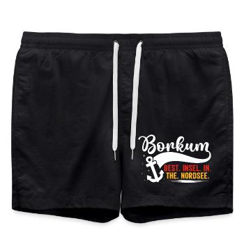 BORKUM BEST INSEL DANS LE NORDSEE Fun - Short de bain - noir - Devant - AI Model Male 185 light (185cm)