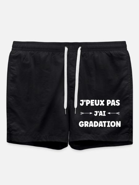 J'peux pas j'ai graduation - Short de bain - noir