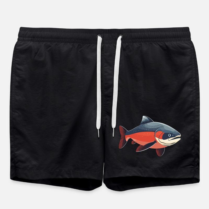 Lachse Lachs - Badeshorts - Schwarz