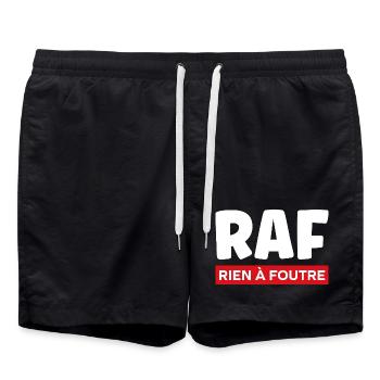 Ist mir scheißegal. - Badeshorts - Schwarz - Vorne - AI Model Male 185 light (185cm)