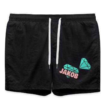 Grand-père Jak - Short de bain - noir - Devant - AI Model Male 185 light (185cm)