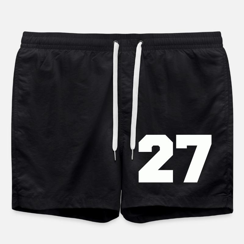Number 27 - Swim Trunks - black