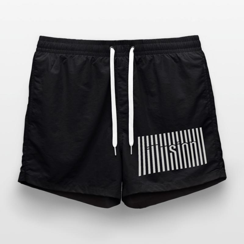Illusion du code-barres Short de bain