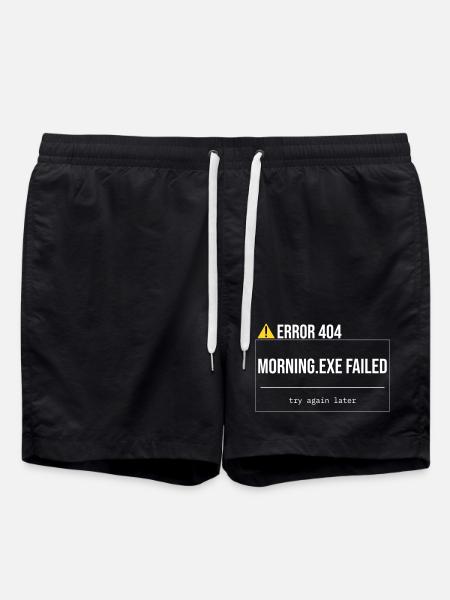 Error 404 - Morning.exe wurde nicht geladen - Badeshorts - Schwarz