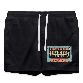 Millésime 1967 - Short de bain - noir - Devant - AI Model Male 185 light (185cm)