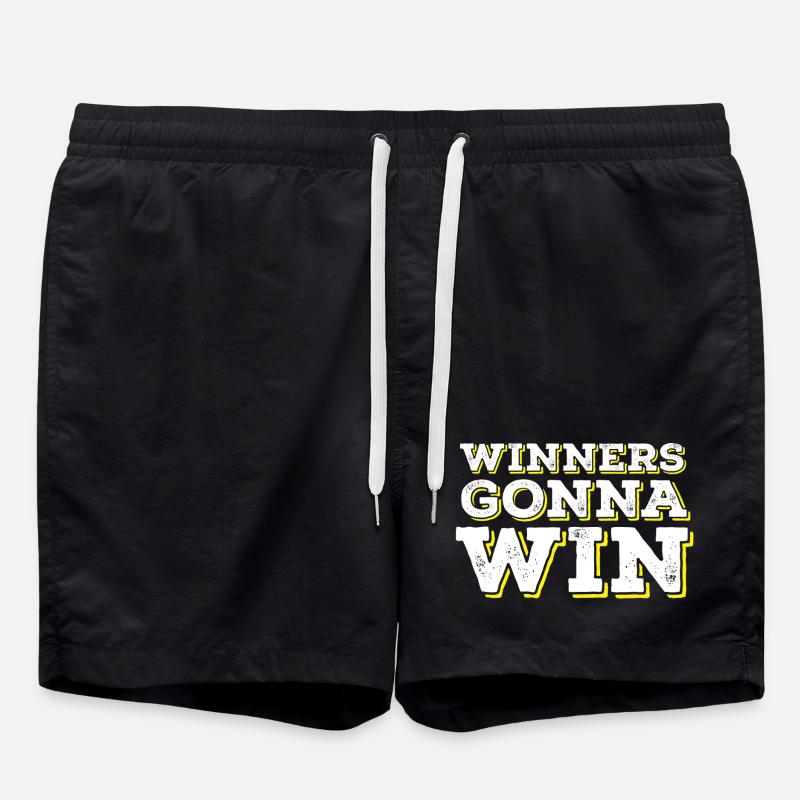 Sieger gehen zum Sieg - Badeshorts - Schwarz