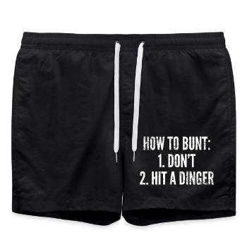 Tactiques de bunt : Ne Frappez pas de circuit - Short de bain - noir - Devant - AI Model Male 185 light (185cm)