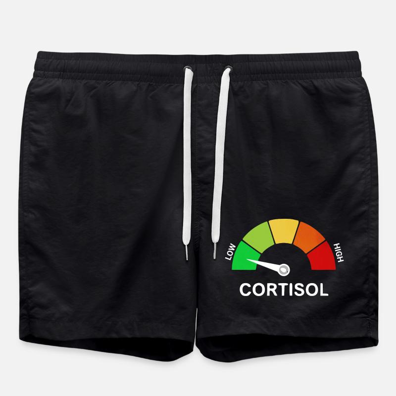 low cortisol skala  - Badeshorts - Schwarz