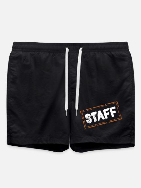 staff - Badeshorts - Schwarz