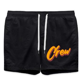crew - Swim Trunks - black - Front - AI Model Male 185 light (185cm)