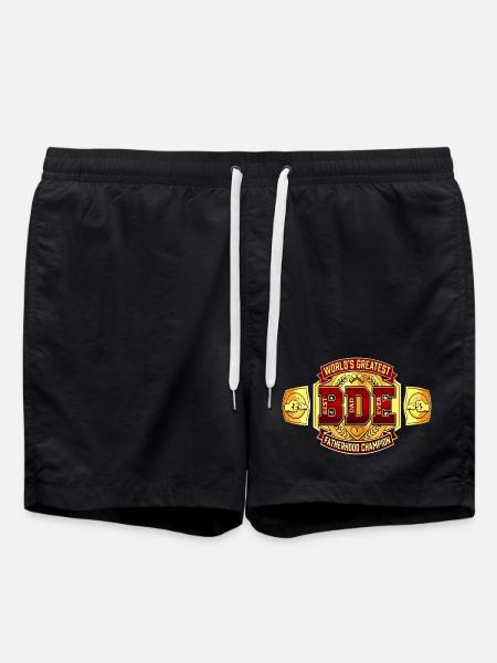 Best Dad Ever - Title Fight Belt - Swim Trunks - black