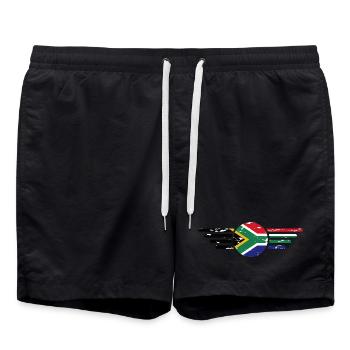 I Love South Africa, Elegance Style Design T-Shirt - Swim Trunks - black - Front - AI Model Male 185 light (185cm)
