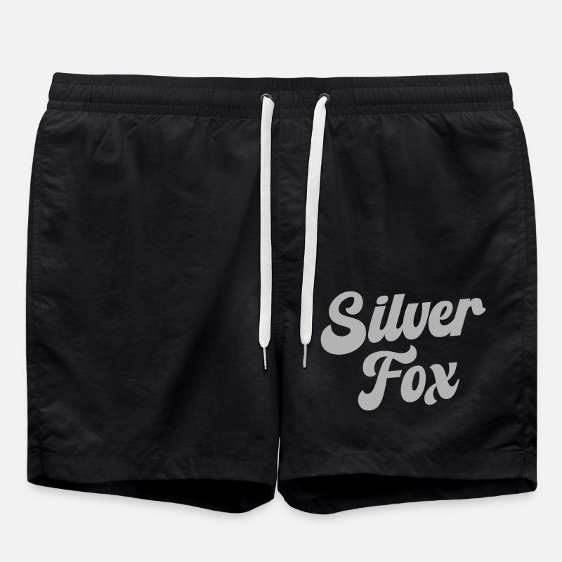 Silberfuchs - Badeshorts - Schwarz