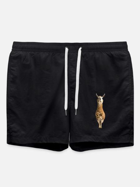 Lama - Badeshorts - Schwarz