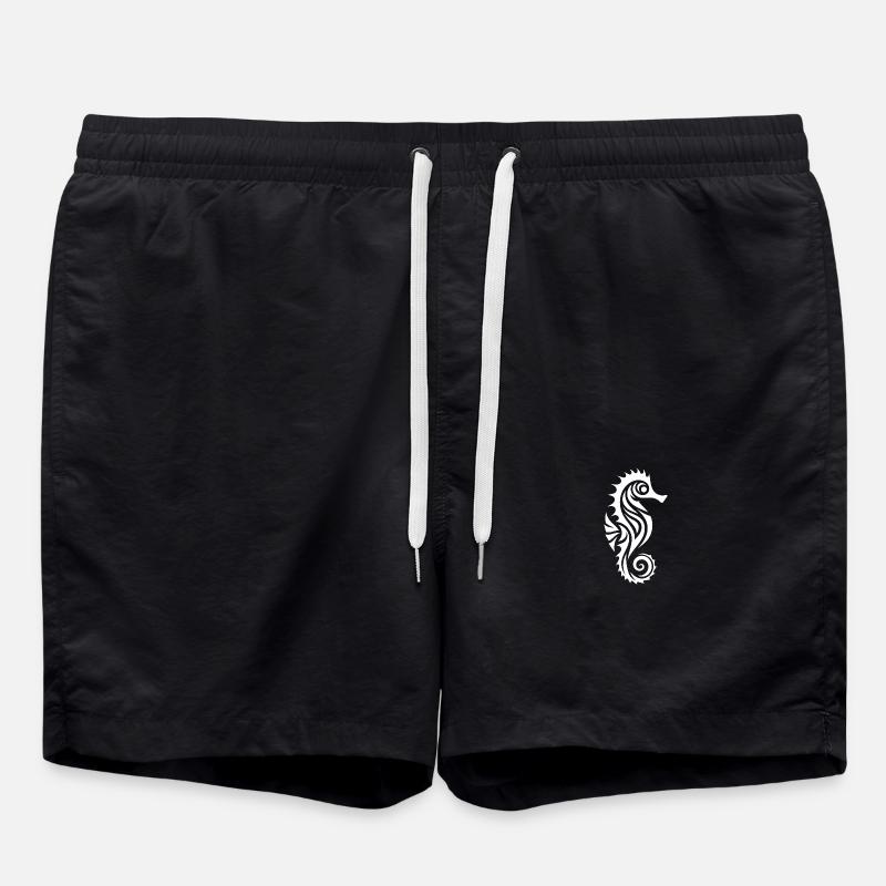 Petit bébé hippocampe câlin - Short de bain - noir