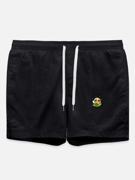Bee Cartoon 7 - Swim Trunks - black