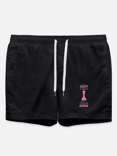 Schach Mutter - Badeshorts - Schwarz